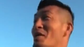 夕暮れの海辺でプロのナンパ師が巨乳ギャルをナンパし、即座に乱交する。