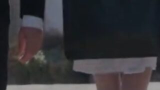 訪問看護の美女ナースが患者のおっさんに押し倒され強制的にレイプされる