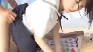 田舎の無知な女子校生に性教育（大人チ●ポ使用）