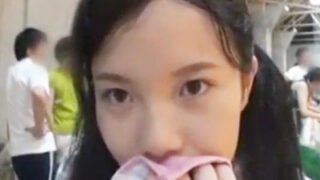 JK娘のフェラを撮影した変態パパのホームビデオ