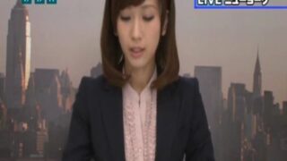 台本読みのチンポ挿入ニュースキャスター