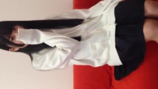 顔を隠すスレンダーJKが中出しでモロばれる個撮