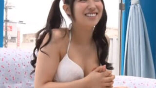 ギャルの水着素人が童貞男優と激しいセックスでアヘ顔イキ