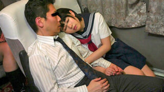 夜行バスでJKがHなイタズラ