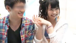 天然萌え系アイドル彼女がビキニでNTR種付けされる