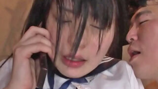 JKが鬼畜男たちに中出しレイプで絶叫