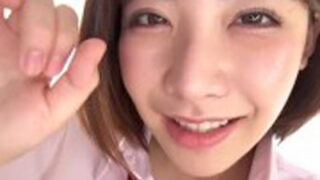 メガネの韓国美女がパンチラ挑発し淫語で完璧なオナサポート