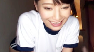 早漏男の大量射精で膣内に逆噴射