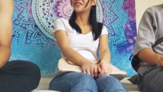 後輩の彼女を脅迫し性奴隷化し、NTR調教撮影で中出し