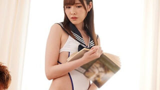 ハイレグ食い込み制服JKが着衣のまま校内でセックス