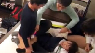 家出したJKがヤリサーに騙され中出しレイプされる映像