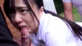 人気にない場所へ誘い込んだ美少女をレイプし、中出ししたという題名。