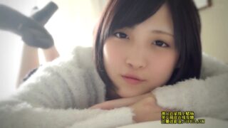 白肌の巨乳美少女に優しく見つめられ、誘われてエッチするしかない。