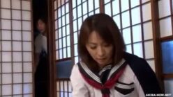 JKコスの母が息子のオナニーを覗き、禁断の関係を持つ