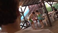 水着姿のギャル店員を痴漢・レイプする男