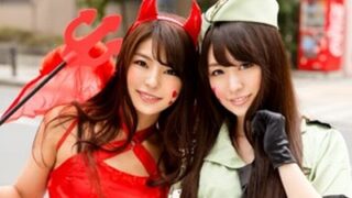 ハロウィンで可愛い子だけを選んで中出し乱交