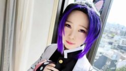 胡蝶しのぶコス美少女のアヘ顔オフパコ
