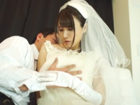 巨乳美人花嫁が純白ウェディングドレスを身にまとい、好きな旦那様と結婚初夜に愛し合うSEXシーン。