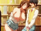 図書室で男性教師と静かにながらも激しく性行為をする変態JK。