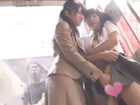 道端でビアンOLに痴女られ潮吹き絶頂させられたJK