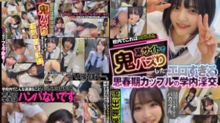 校内でバズった思春期カップルの淫交映像