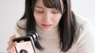 ナズナ 第3弾 ノーブラニットで縦撮り騎乗位
