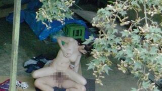 偶然撮影された青空でのSEX盗撮映像
