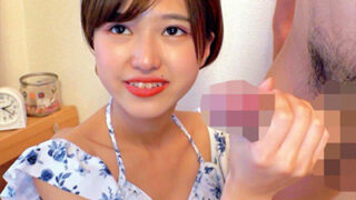 スレンダー美女が自宅に上がり込み、水着姿を求められてそのままハメられた。