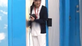 出勤前にナースに一発だけ中出しさせてもらった。