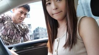 新免許の女子大生が中年男に煽られ、車内で連続中出し。